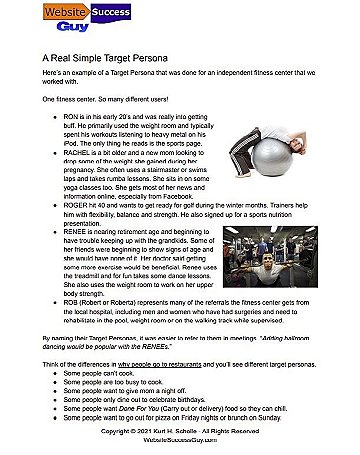simpole target persona example